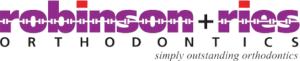 Robinson + Ries Orthodontics logo with purple text.