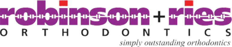 Robinson + Ries Orthodontics logo with purple text.